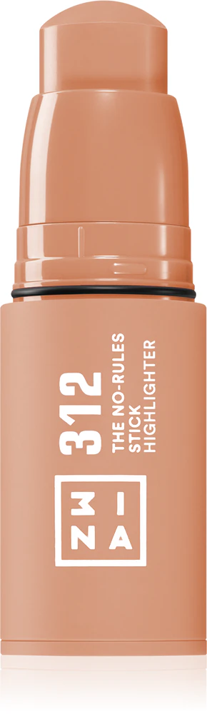 3INA The No-Rules Stick Multifunctional stick for eyes, lips and cheeks Farbton Highlighter 312 - Translucent rose gold 5 g