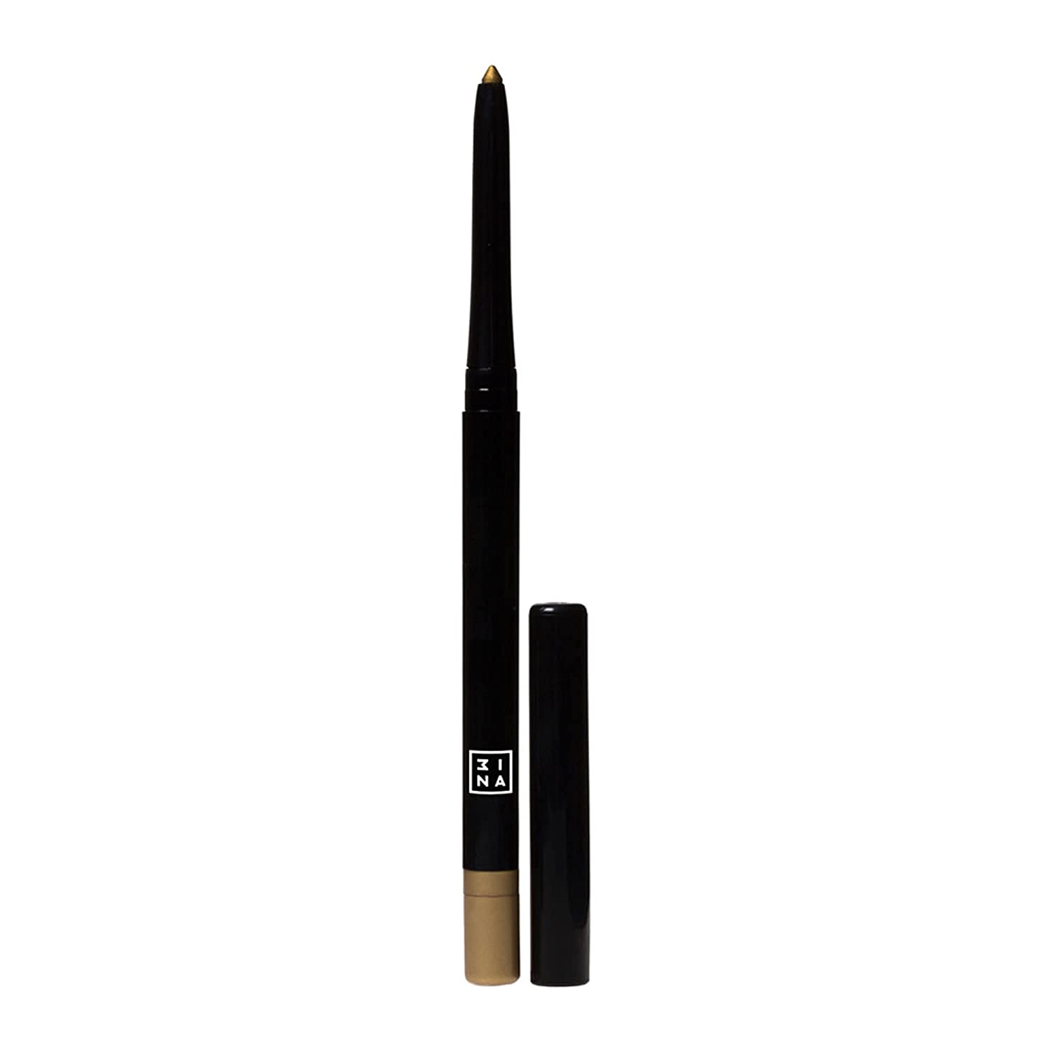 3ina Makeup - Vegan - Cruelty Free - The 24h Automatic Eye Pencil 123 - Automatic Retractable Eye Pen - Long-lasting Definition - Waterproof - Highly Pigmented - Gold, 28 g, ‎gold
