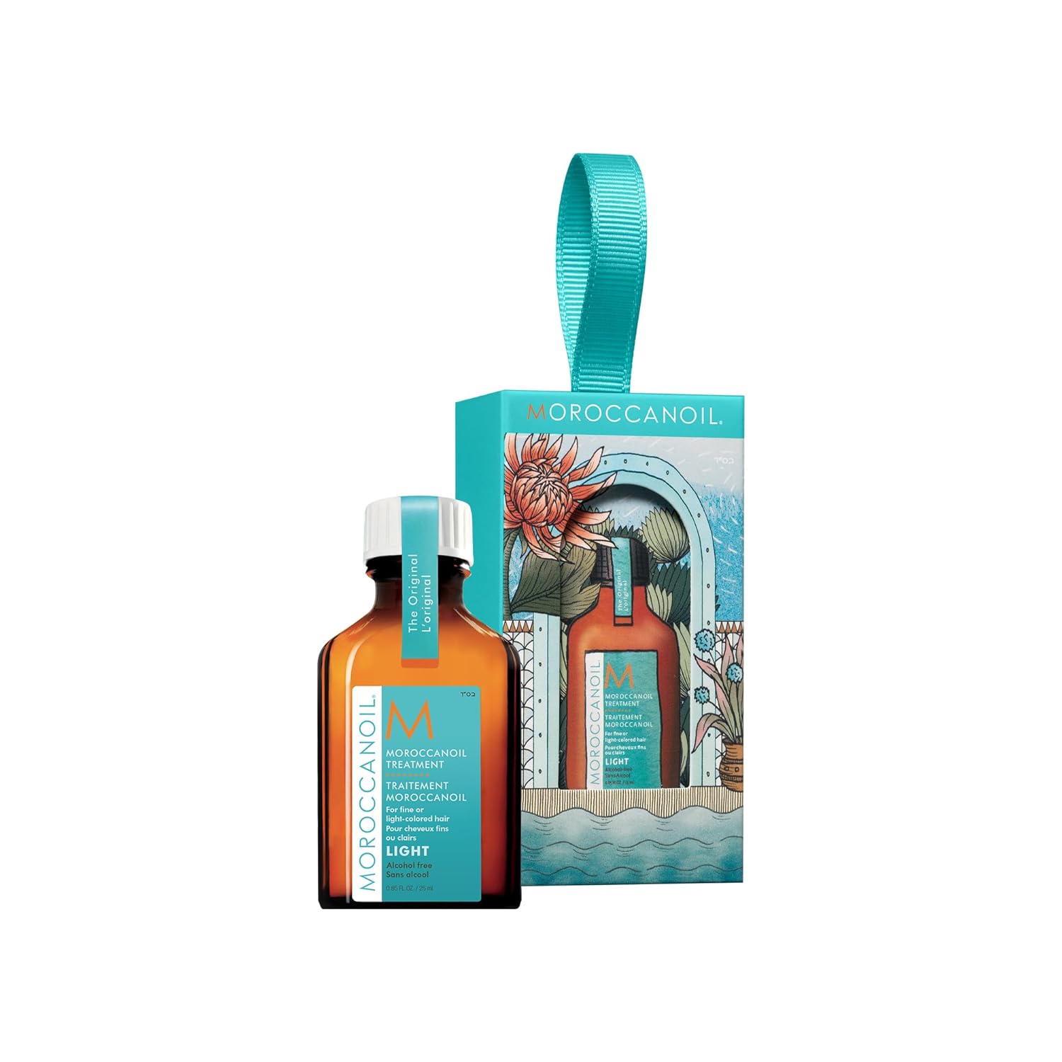 Moroccanoil Light Treatment Hair Oil with Christmas Decoration