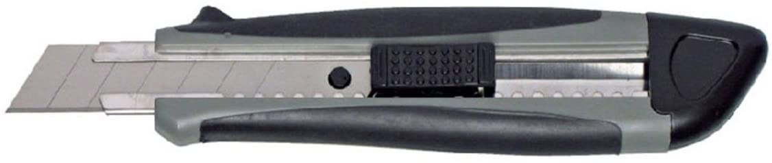 Maul Cutter with Rubberized Grip, 18 mm, Colour: Grey