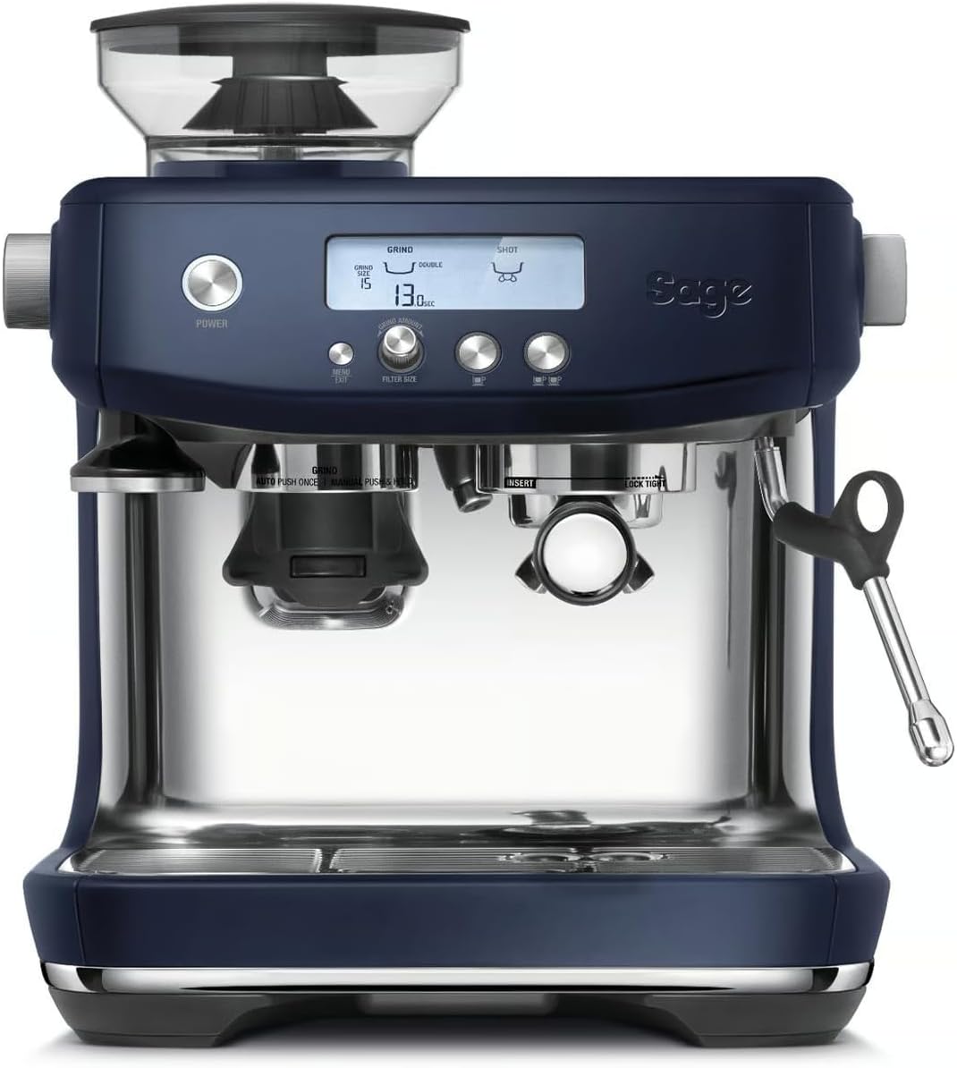 Sage - The Barista Pro - Fully Automatic Coffee Machine with Manual Milk Frother - Plum Blue