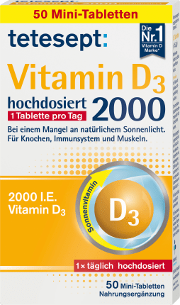 tetesept Vitamin D3 tablets 50 pcs., 15.3 g