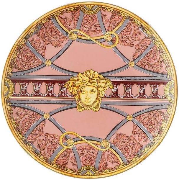 Versace Scala Palazzo Pink Bread Plate 17 cm