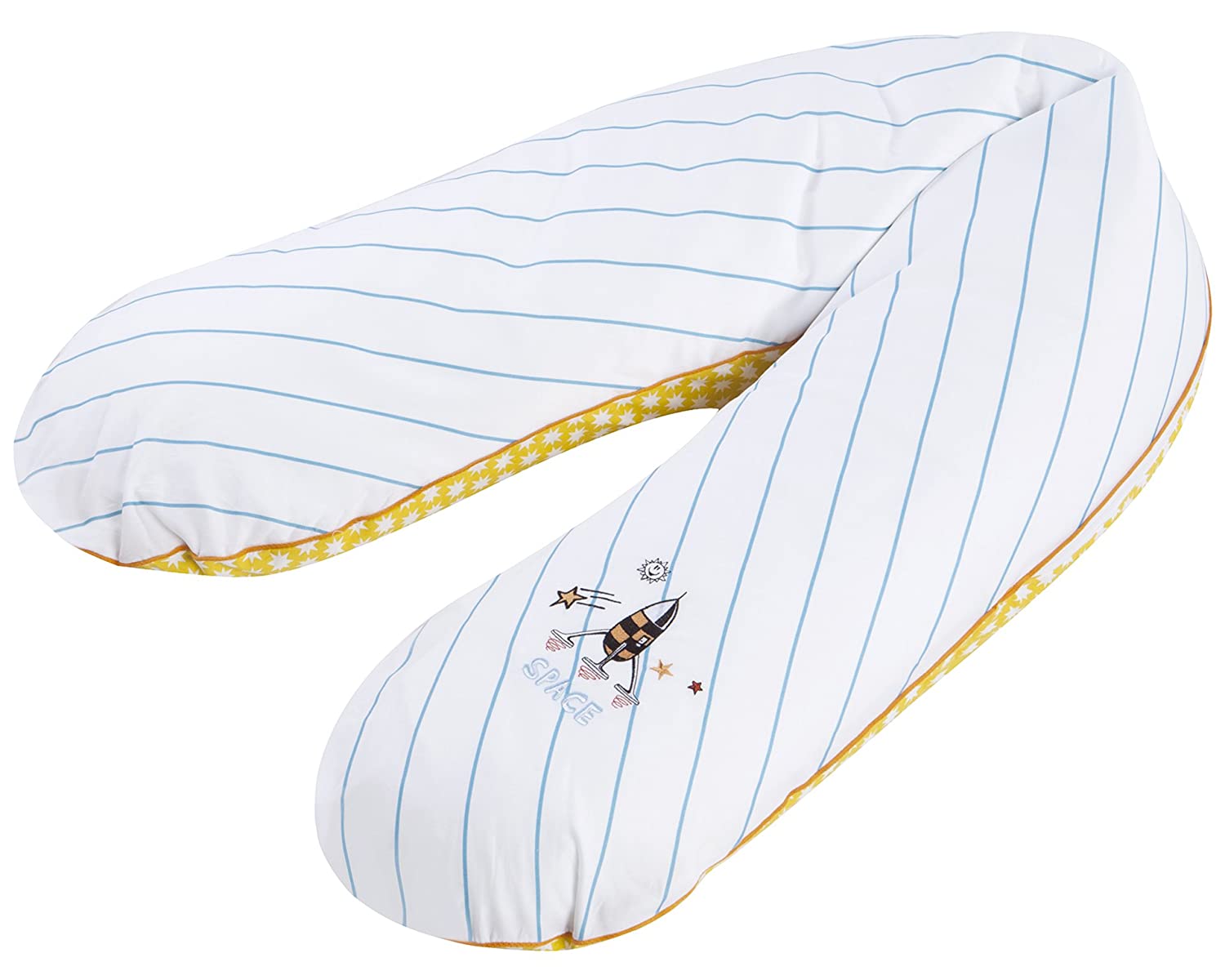 My Julius 4670415690 Nursing Pillow with Pearl Filling 190 cm Spaceship