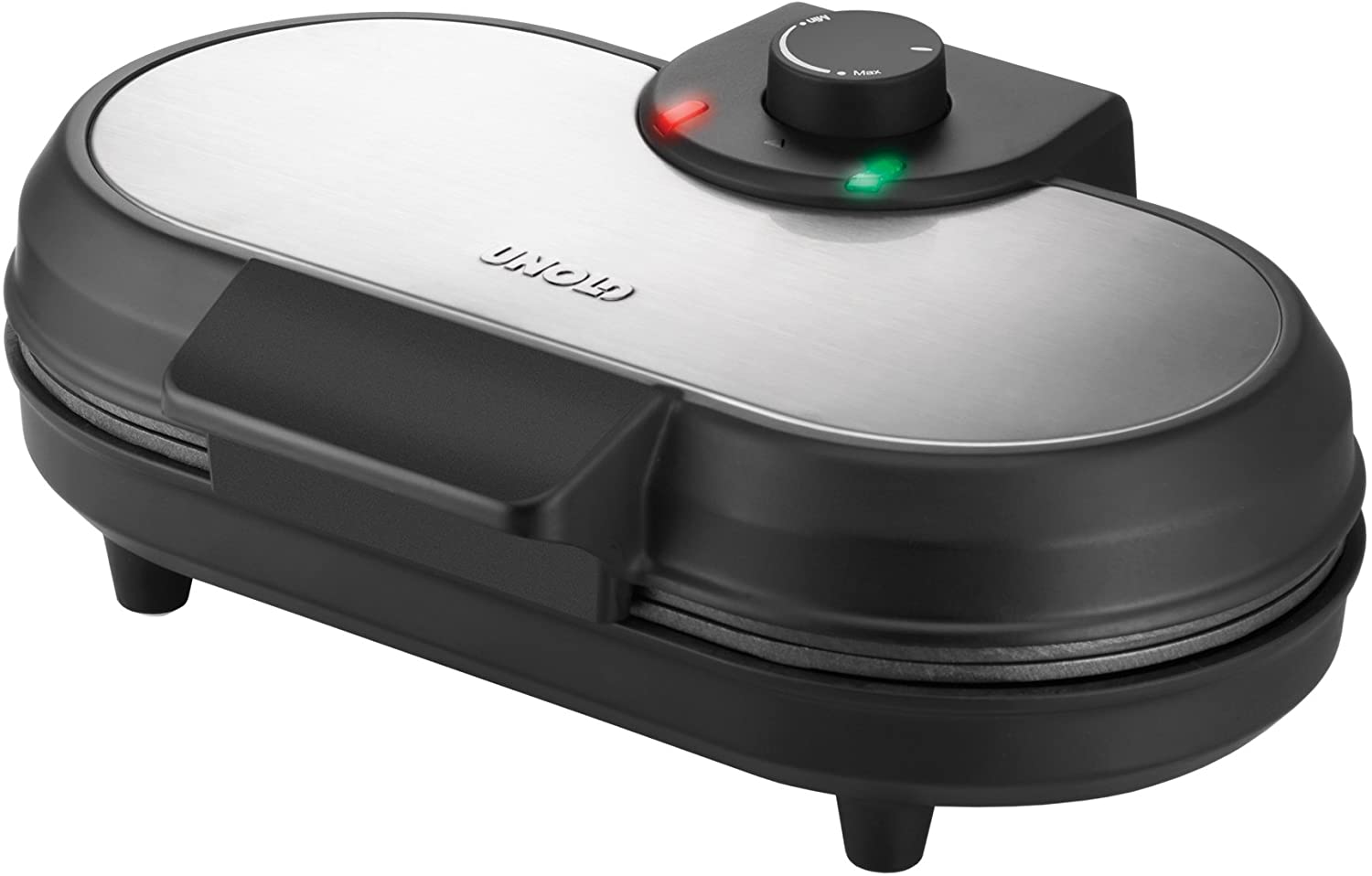 Unold 48165 PANCAKE-MAKER American, Plastic, Black/Brushed Stainless Steel