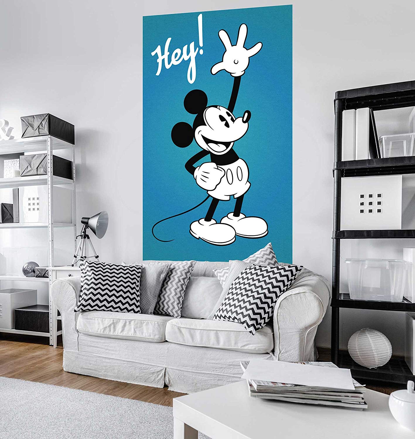 Komar Vd Size A4 Wall Mural/Photo Wallpaper Blue/Black/White