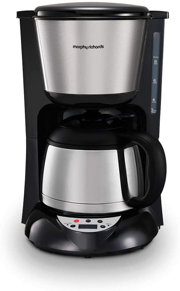 Morphy Richards 162772EE Filter Coffee Maker with Timer and Thermos Flask