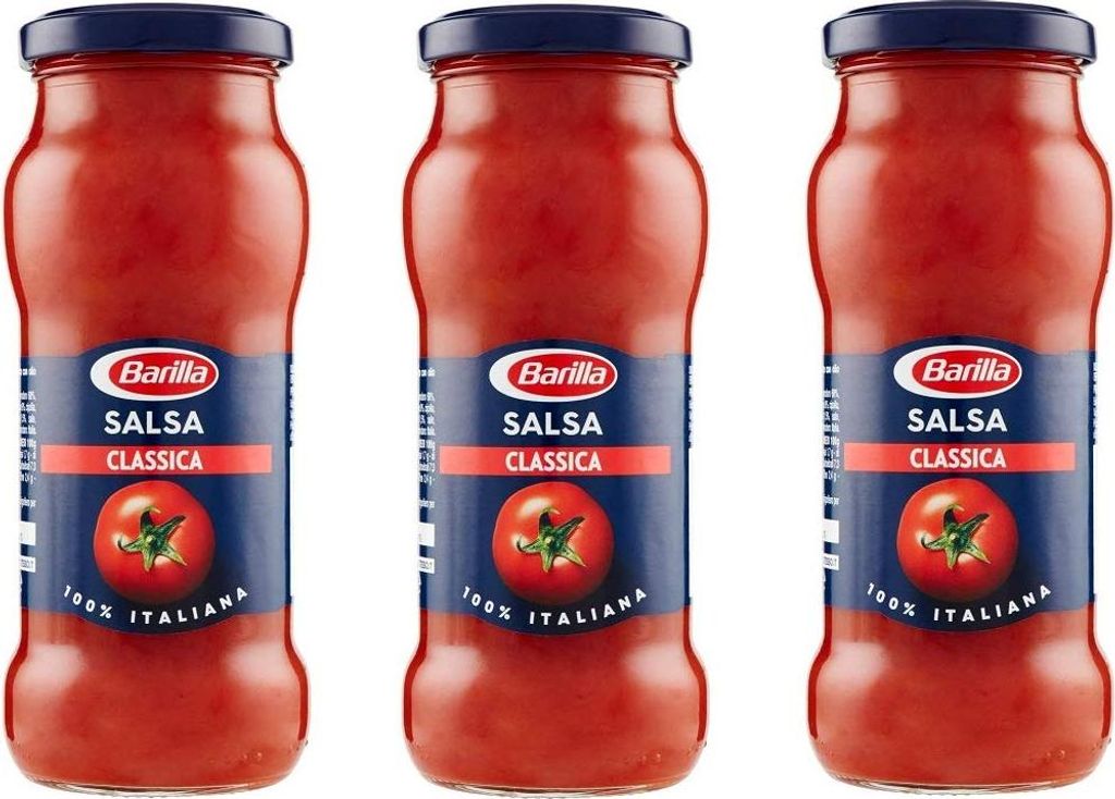 3x Barilla Salsa pronta classica ready-made sauce with extra virgin olive oil 300g