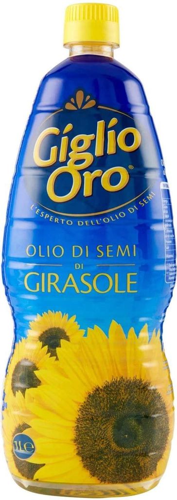 3x Carapelli Giglio Oro Sunflower Oil, Cooking Oil, 100% Italian Oil, 1L