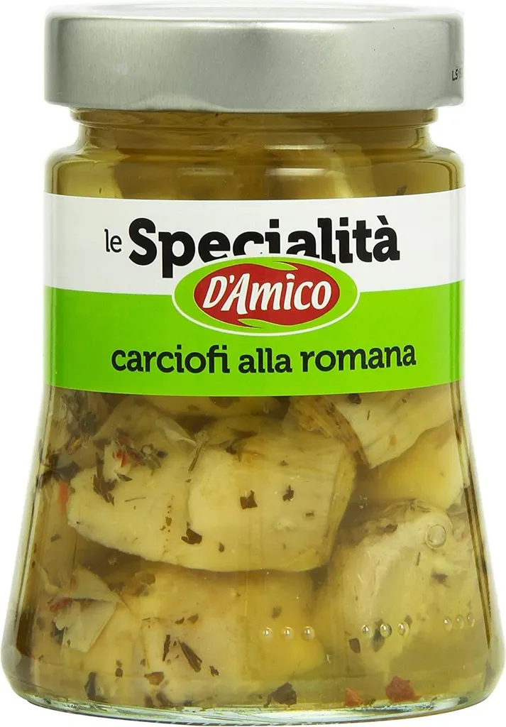 3x Damico Carciofi alla Romana Artichokes with stems, dressed in sunflower oil, size 280 840g
