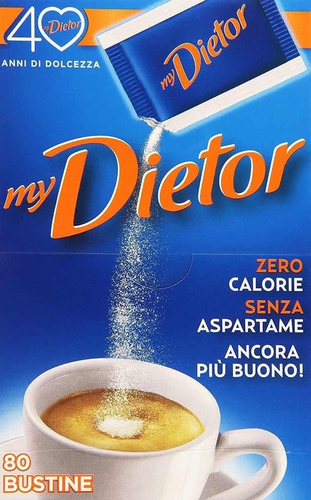Italian Gourmet E.R. 3x My Dietor Sweetener 64g Italian 0 kcal 80 sachets 192g