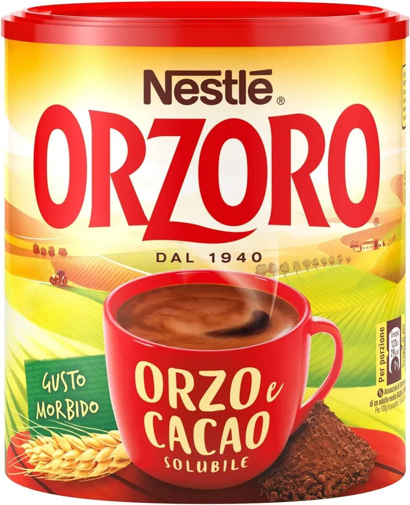 Nestlé 3x Nestle Orzoro Orzo e Cacao Instant Soluble Barley and Cocoa Grain Coffee 180g