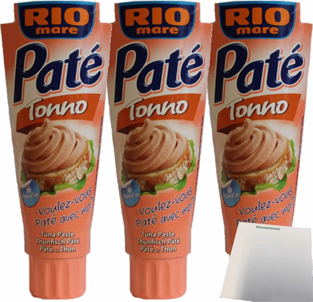 3x Rio mare tuna paté tonno, 100 g