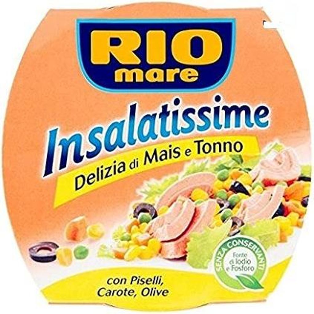 3x Rio Mare Tonno Insalatissime Delizia Mais e Tonno Corn and Tuna 160g