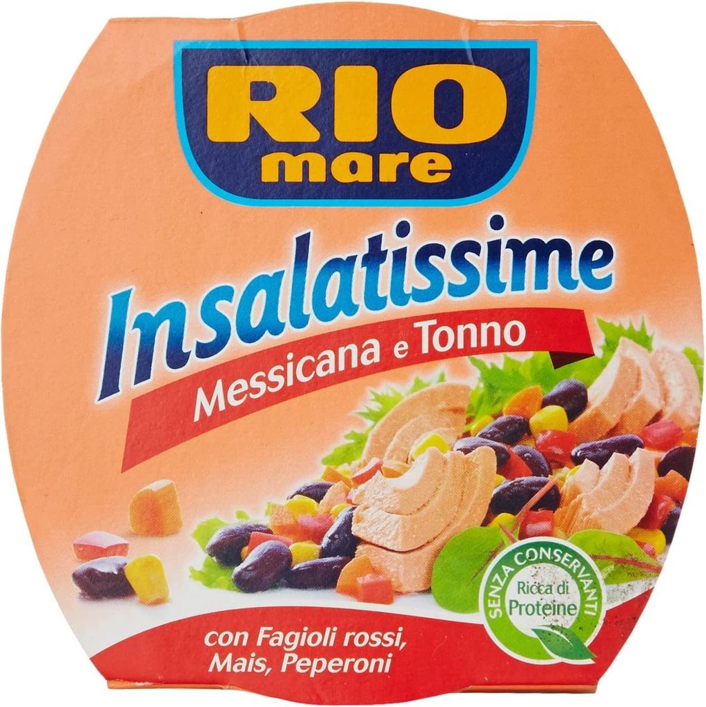 3x Rio Mare Tonno Insalatissime Messicana (Tuna, red beans, corn & peppers) 480g