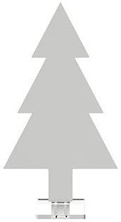 Cooee Design – Grey – Plexiglas – Decorative Fir Tree Height: 15 Cm
