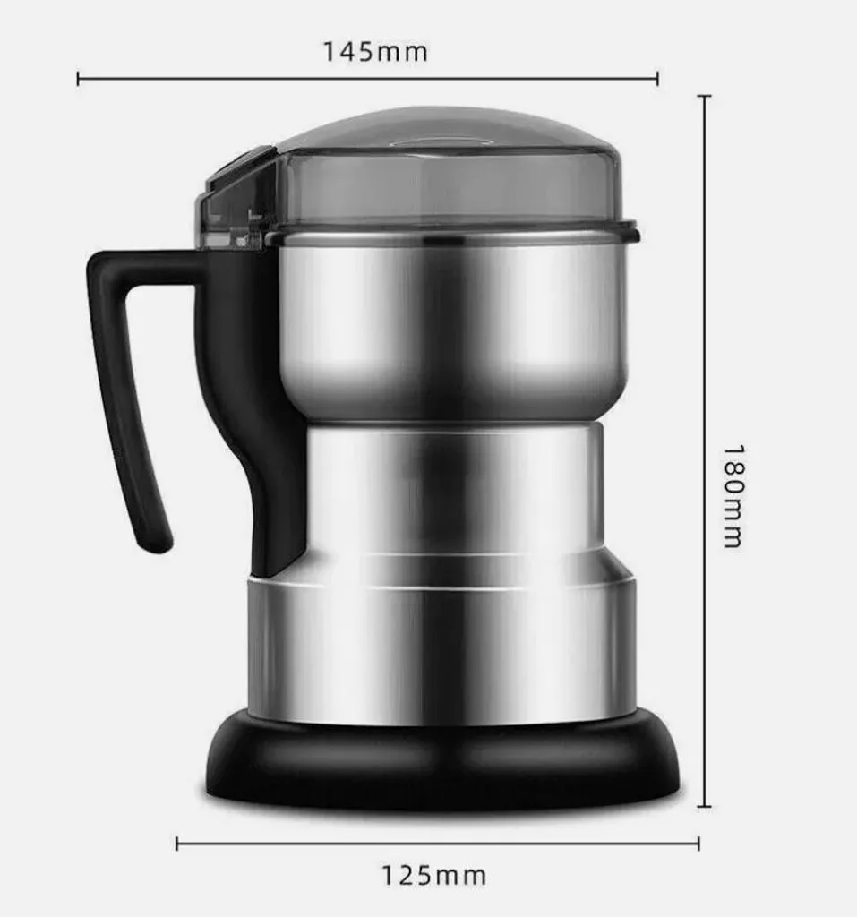 JedBesetzt 400W Electric Coffee Grinder Stainless Steel Coffee Beans Grain Nut Bean Grinding DE