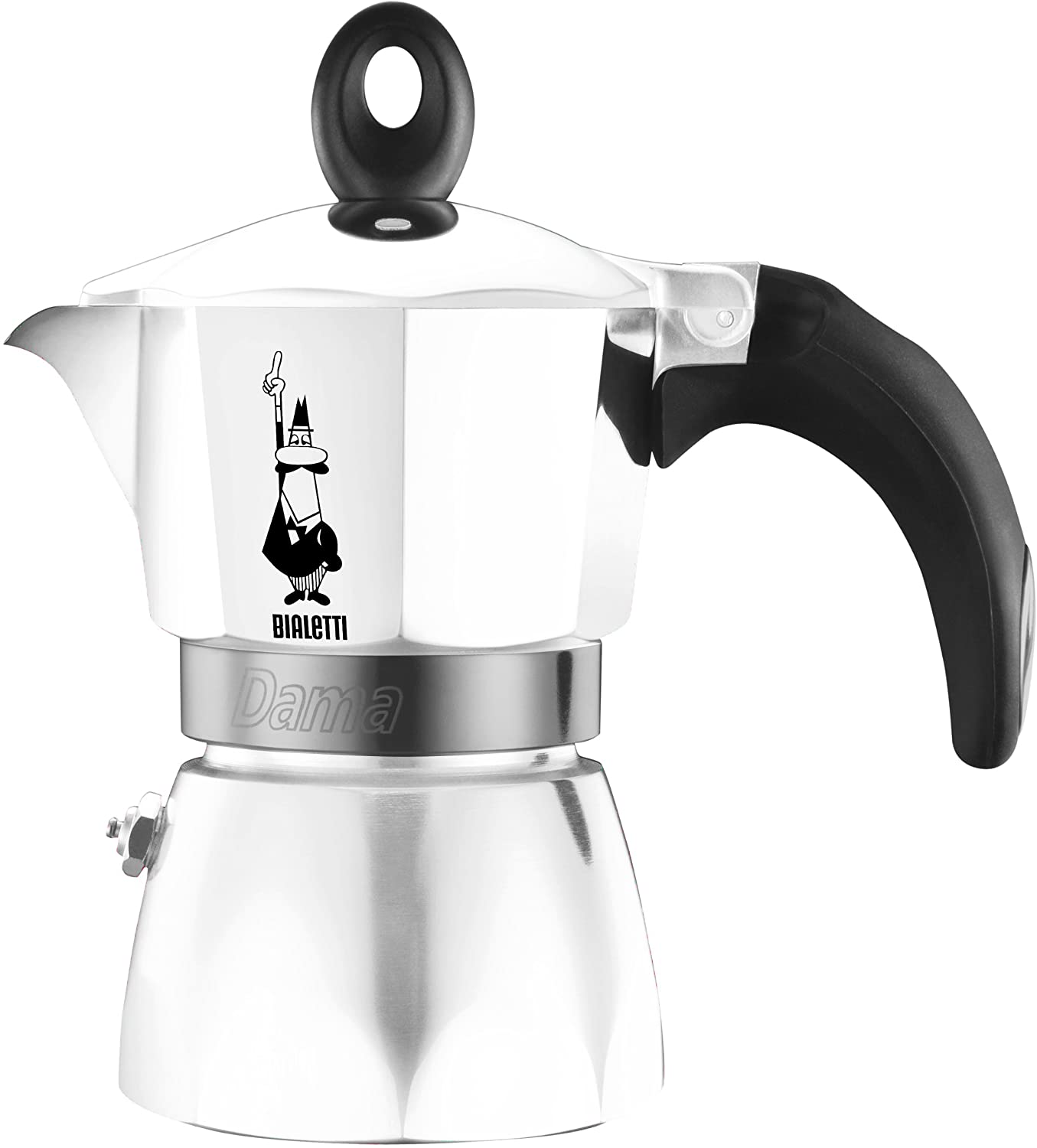 Bialetti Dama White painted 1 cup Espresso Maker