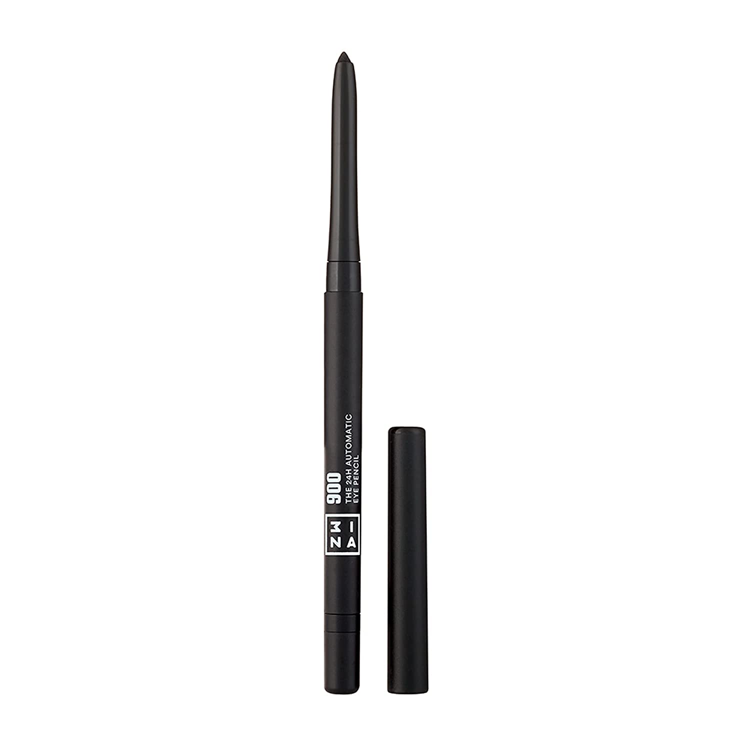 3ina 3INA Makeup - Vegan - Cruelty Free - The 24h Automatic Eye Pencil 900 - Automatic Retractable Eye Pen - Black 28 g, ‎black