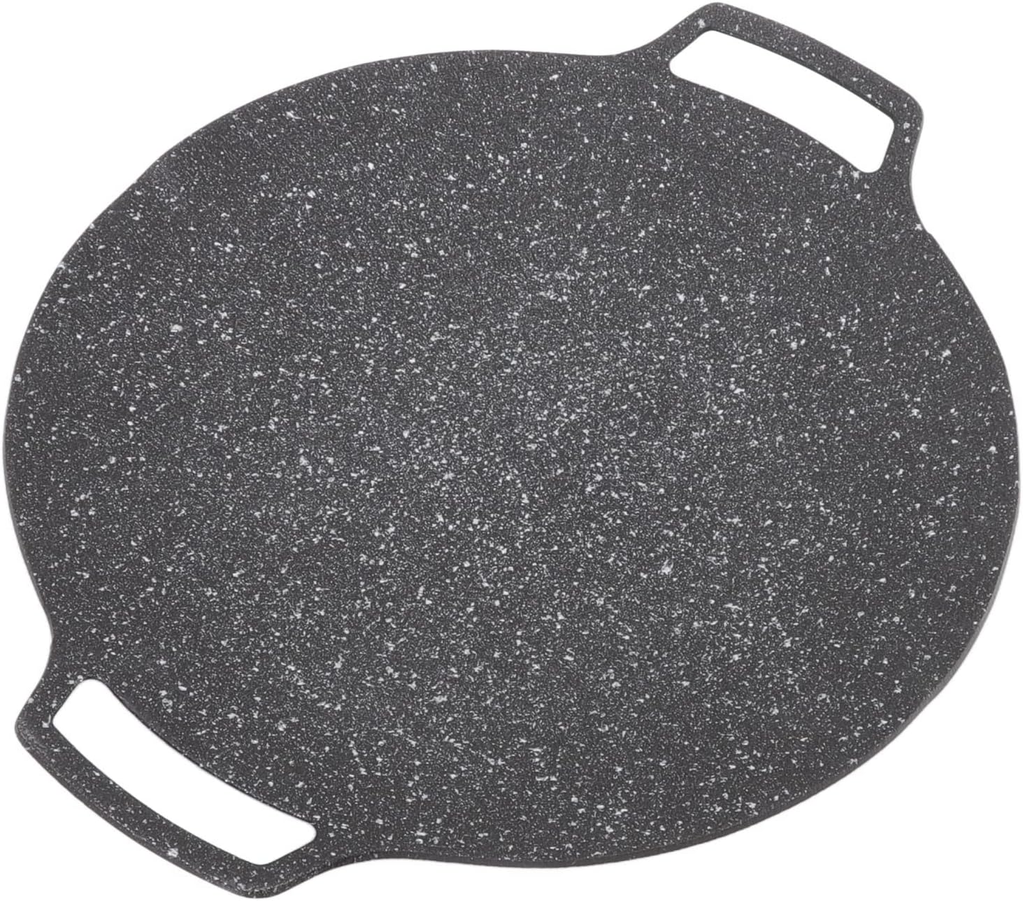 Korean Grill Plate, Round Cast Iron Grill Plates, BBQ Grill, Non-Stick Grill, Cast Iron Pan, Grill, Round Frying Pan for Home, Outdoor Stove (Gas Type 30 cm)