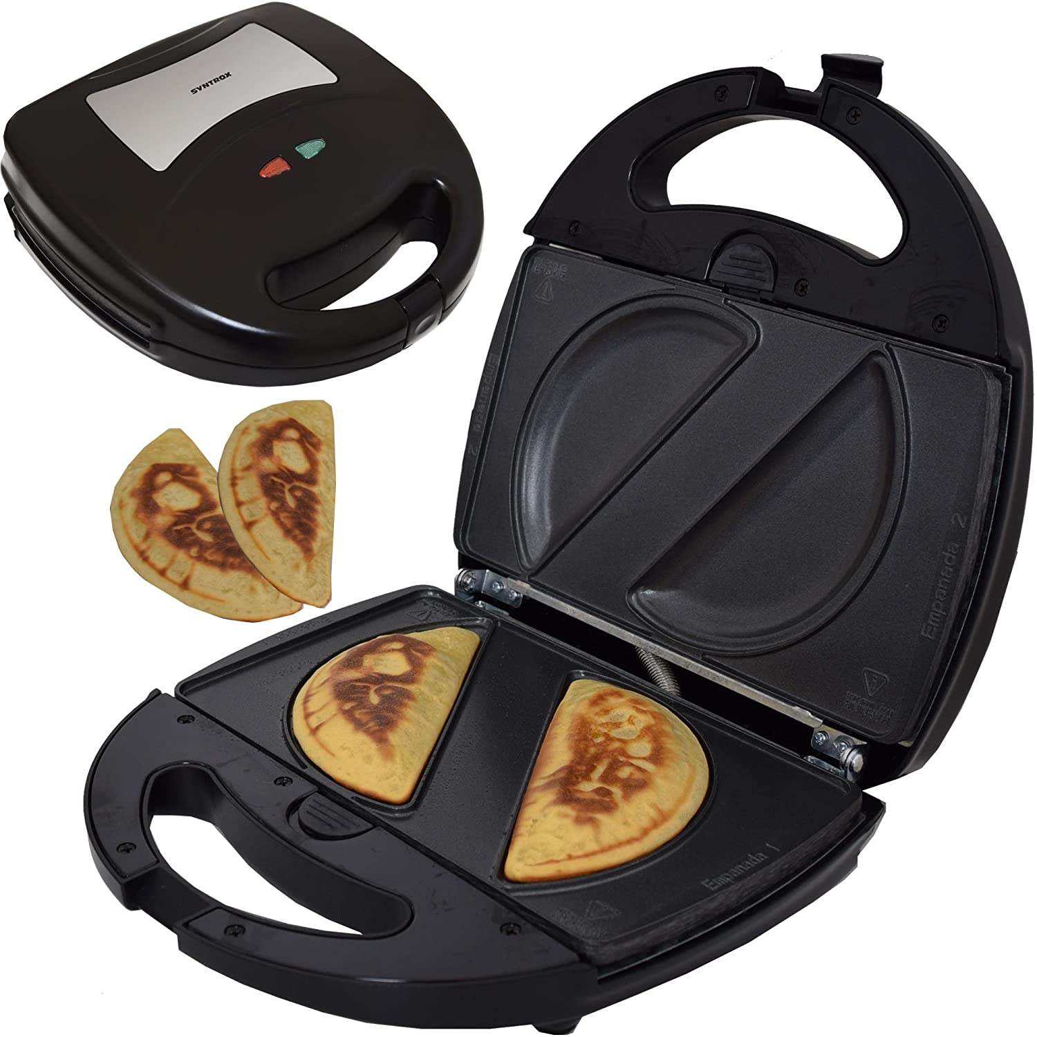 Syntrox Germany Empanada Maker Dumpling Maker SM-1300W Empanada with Removable Baking Plates