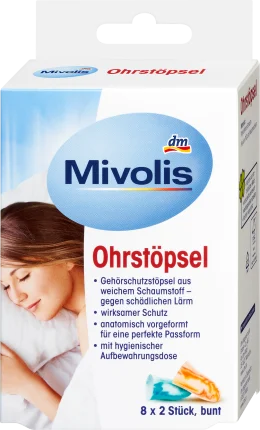 Mivolis Earplugs, 16 pcs
