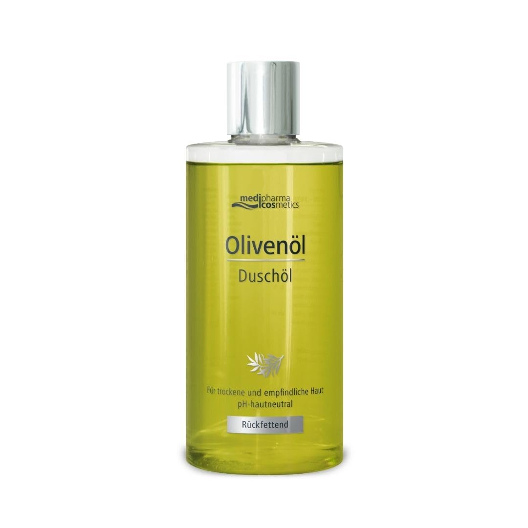 Olive Oil Shower Oil - Creamy Delicate Foam Pampers the Senses and Nourishes the Body - with Fresh Mediterranean Fragrance - by medipharma cosmetics