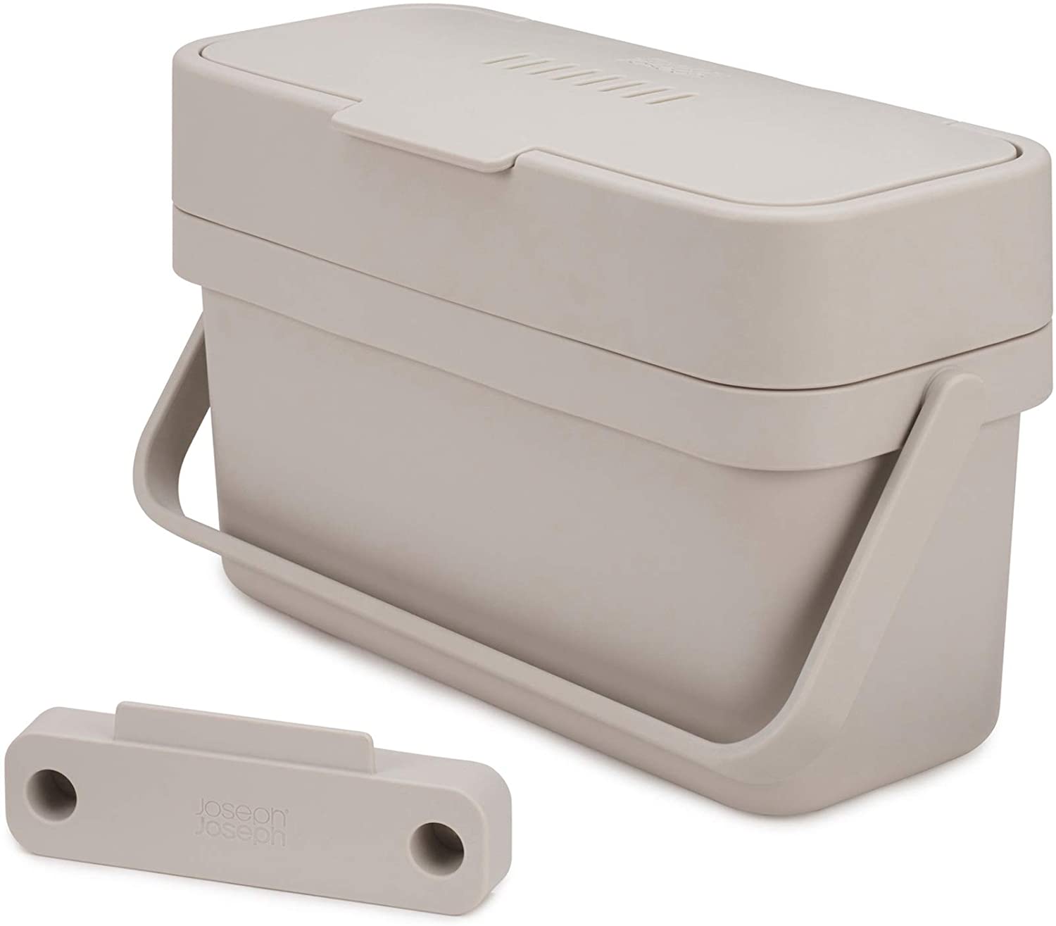 Joseph Joseph Compo 4 Organic Waste Bin, 4 Litres, Stone Colour