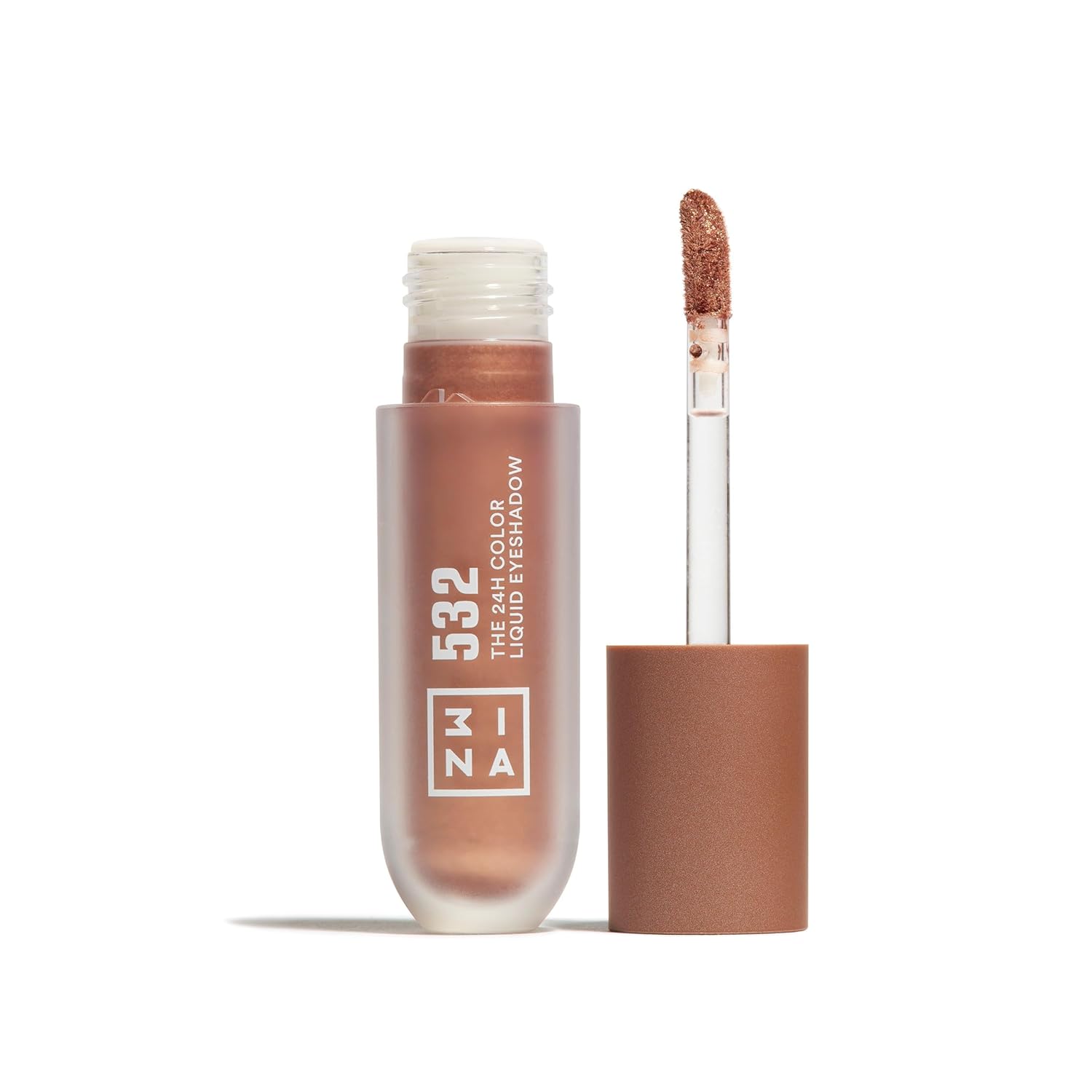 3INA MAKEUP - The 24H Color Liquid Eyeshadow 532 - Golden Brown Liquid Eyeshadow - 24H Long Lasting - Waterproof Formula - Light and Creamy Texture - Vegan - Cruelty Free