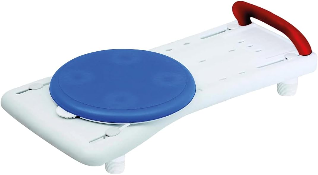 Sundo Homecare GmbH Bath Board with Turntable Seat Approx. 73 cm with red handle