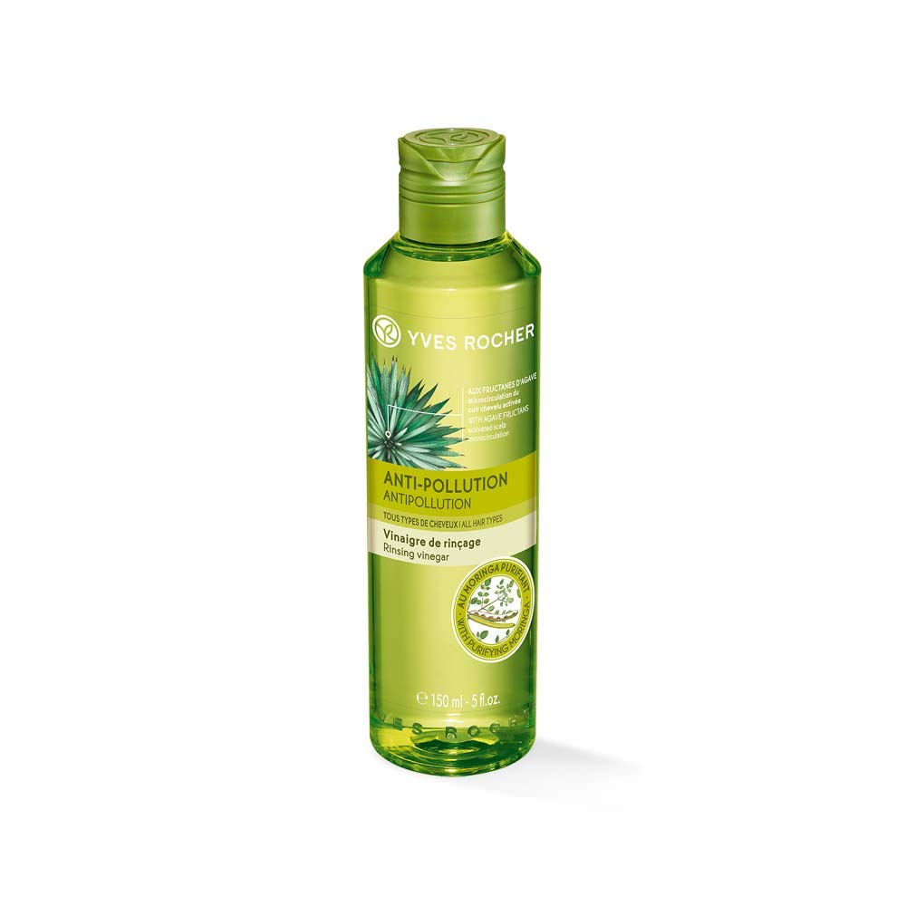 Yves Rocher plant care hair, vinegar conditioner anti-pollution, nourishes the hair and gently removes environmentally related deposits, 1 x bottle 150 ml
