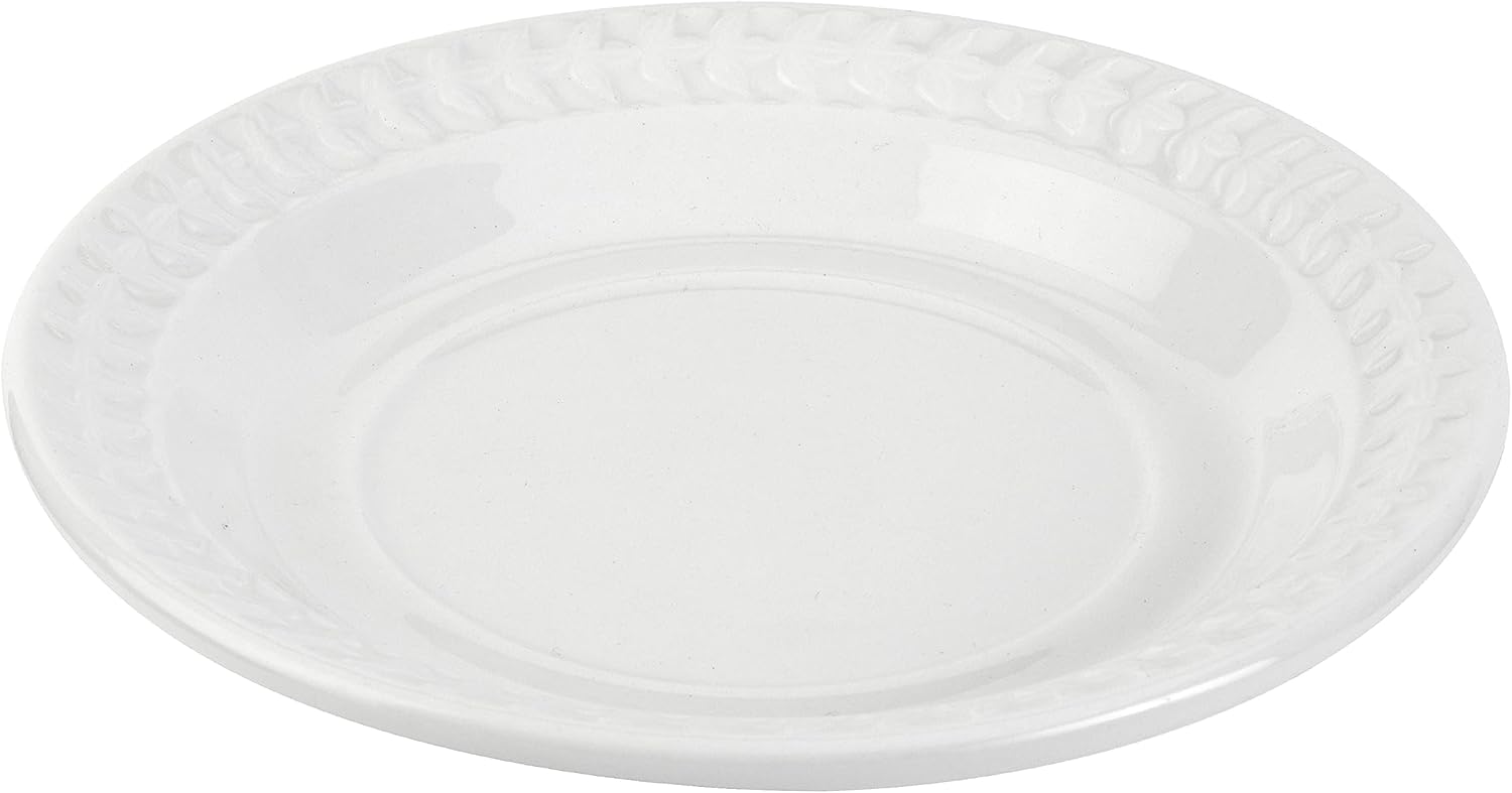 Portmeirion BAWHXX05073 Plate (O), White, S/4, Stoneware