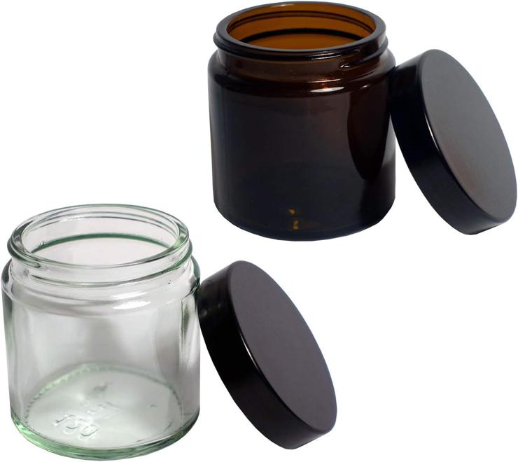Comandante Replacement Glass with Lid (2 Pieces) for C40 MK3 Coffee Grinder (1 x Transparent | 1 x Brown Glass)