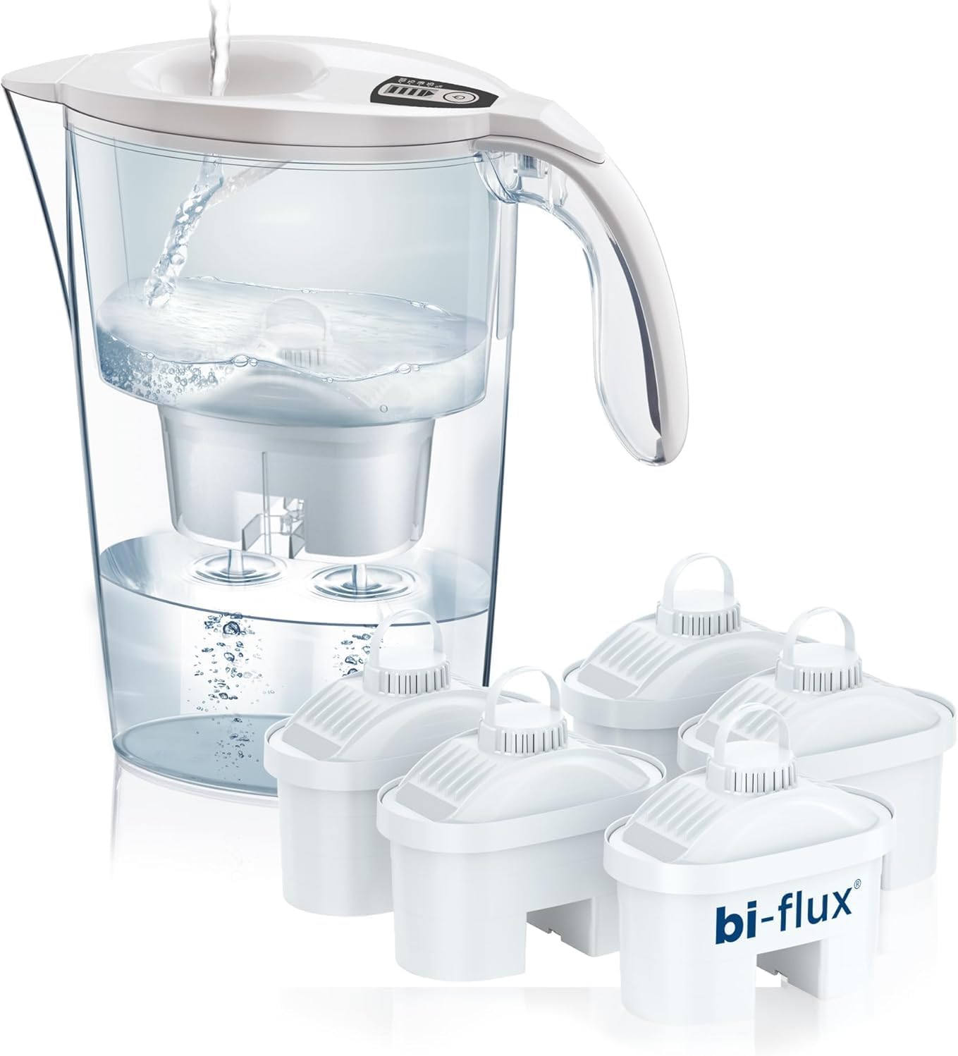 Laica Kit water filter jug ​​Stream Line white plus 6 Bi-flux filter cartridges