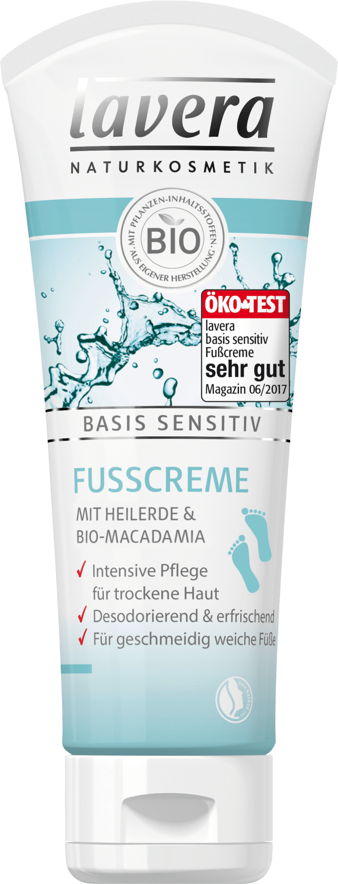 lavera Foot Cream Base Sensitive, 75 Ml