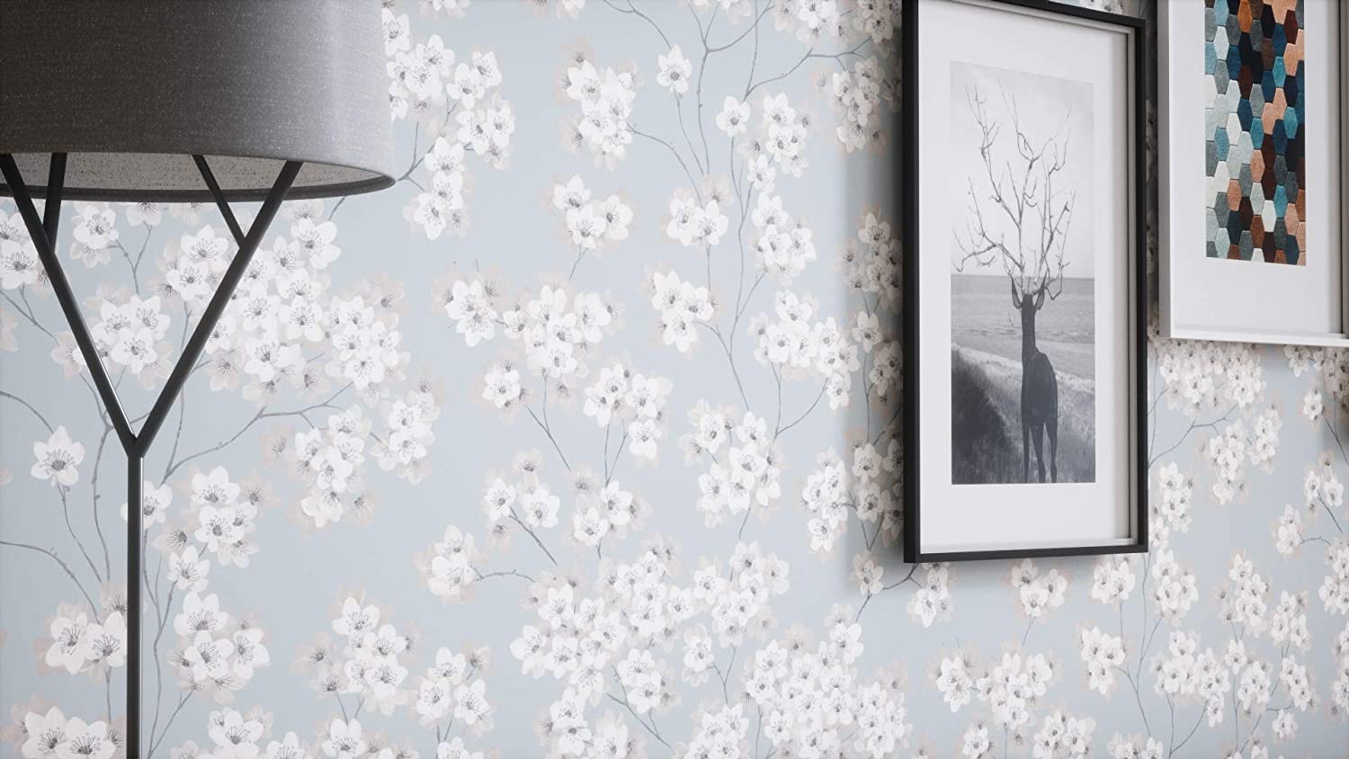 Newroom Design Newroom Flower Wallpaper Blue Flowers Leaves Floral Non-Woven Wallpaper Pink Modern Design Look Wallpaper Country Wallpaper Modern with Wallpaper Guide