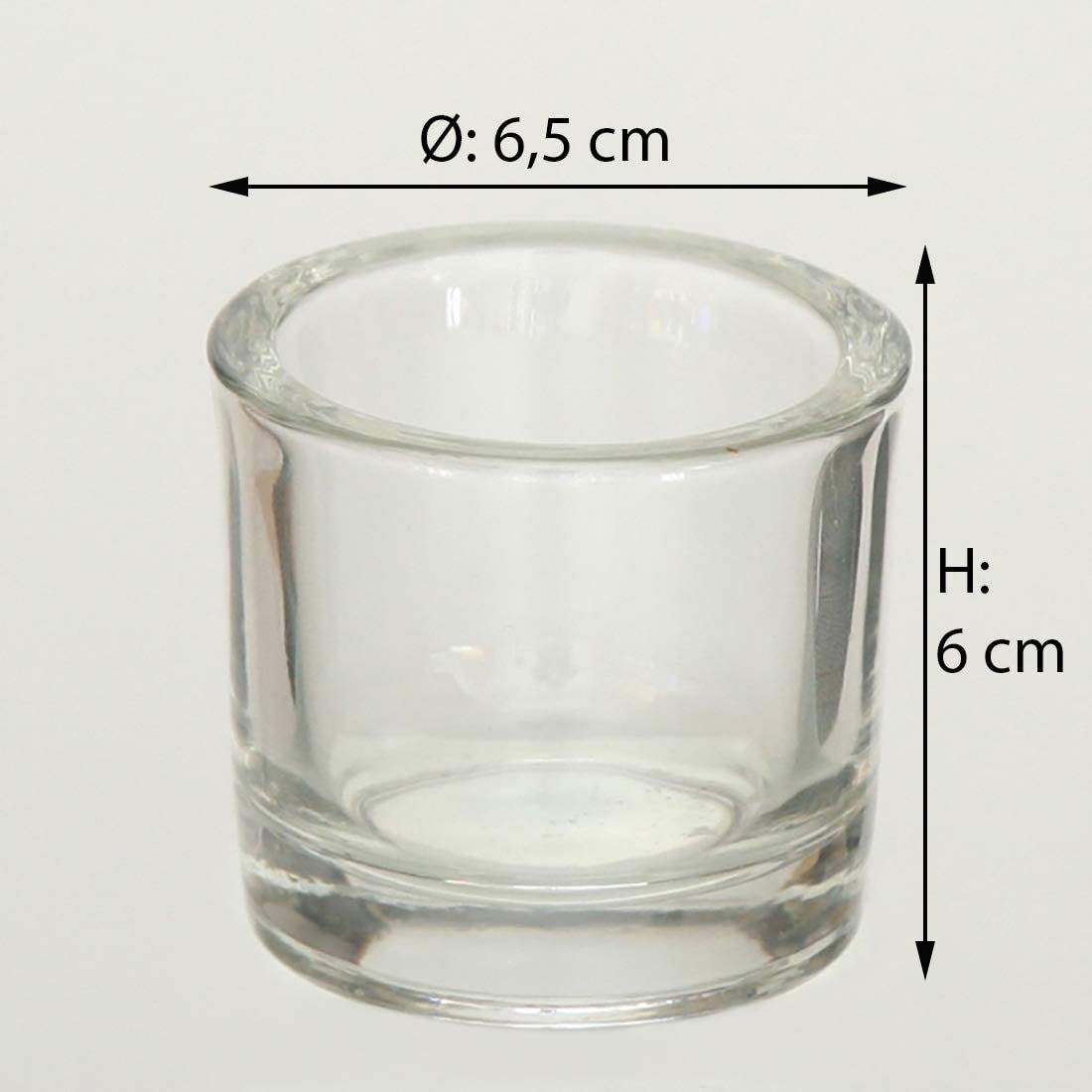 Novaliv Tea Light Glasses - Rounded Square Version