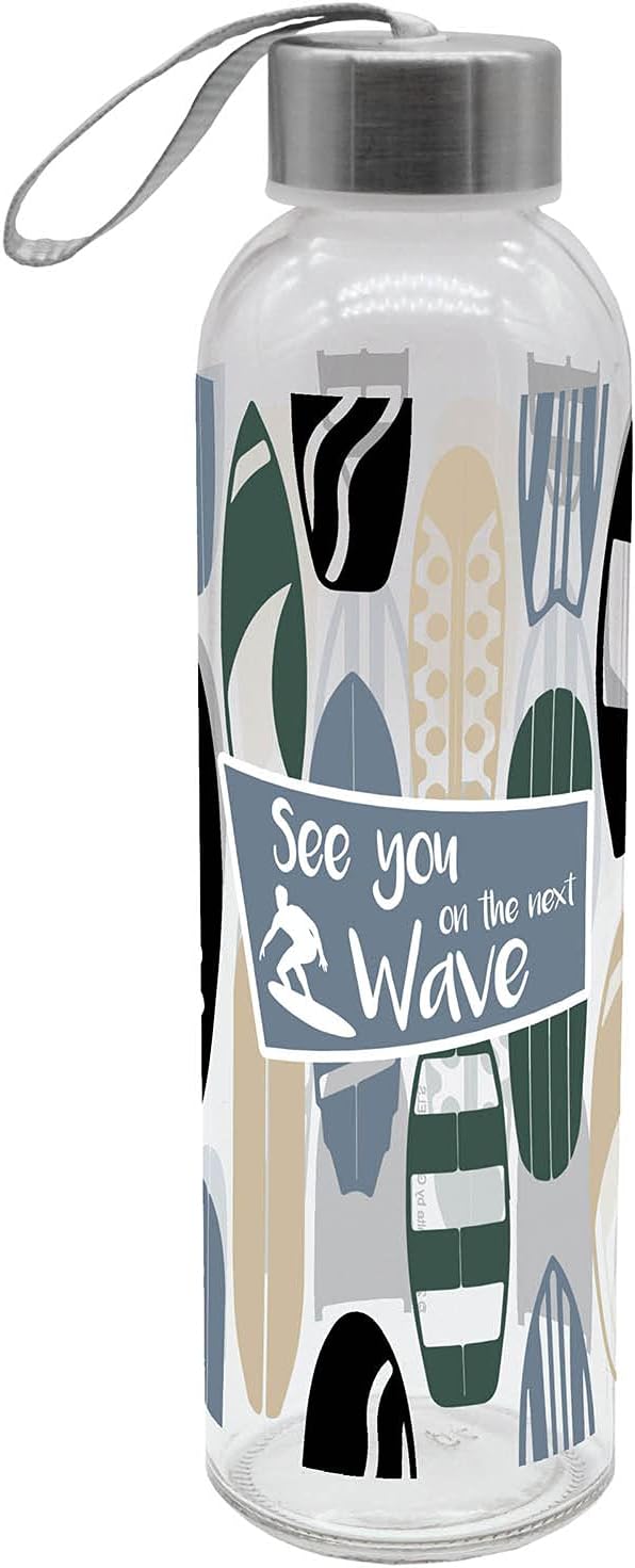 Water Bottle Surfer 500 ml Glass
