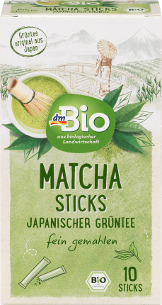 dmBio Green tea Matcha sticks (10 pieces), 20 g