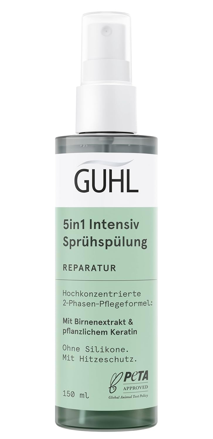 Guhl 5 in 1 Intensive Spray Conditioner – Contents: 150 ml – Repair – Without Silicone – With Heat Protection – Plant-Based Keratin