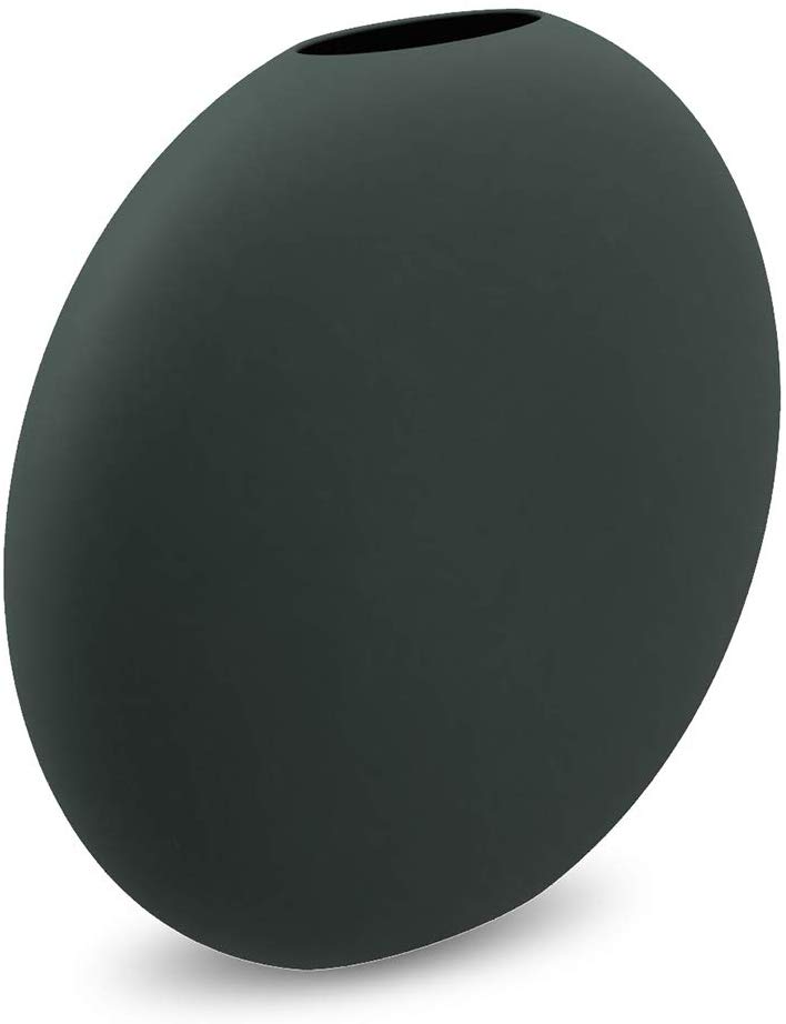 Cooee Design Cooee – Pastille – Vase – Colour: Dark Green – Diameter 15 Cm – Ceramic Wit