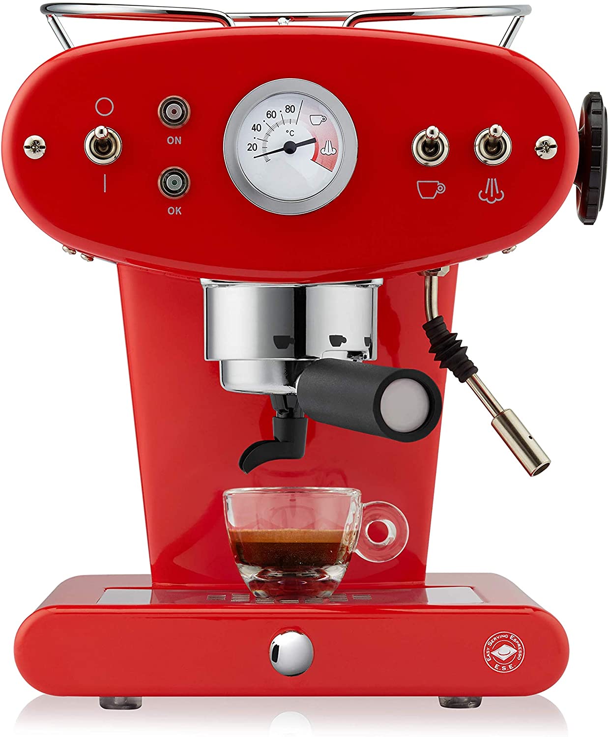 Francis FrancisFrancis X1 E.S.E. Trio - coffee makers (freestanding, Semi-auto, Drip coffee maker, Coffee capsule, Espresso, Red)