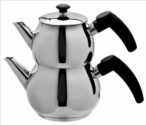 Schillerbach Schiller Bach Teapot Set Mini Turkisch Tea Cooking Set Stainless Steel 18/10