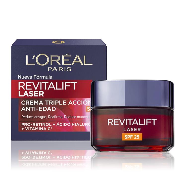 L'Oréal Paris LOréal Paris Revitalift Láser Crema De Día Anti-Edad Renovadora Con Protección Solar Spf25 - Con Proxylane 50 ml