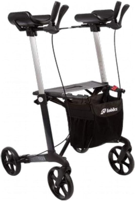 Mobilex Tiger Arthritis Rollator with Rotating Armrests Metallic Brown
