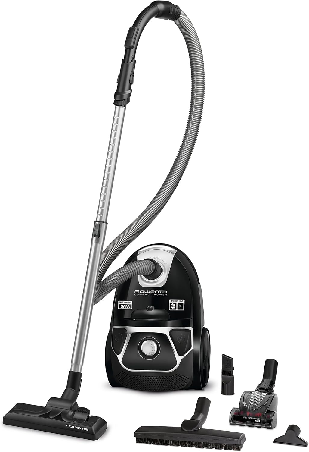 Rowenta Compact Power ro3985ea – Vacuum Cleaner (750 W, A, 28 kWh, Cylindrical, Dust Bag, 3 L)