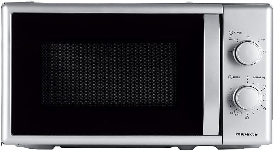 Respekta MW 700 silver microwave Solo, built-in compatible