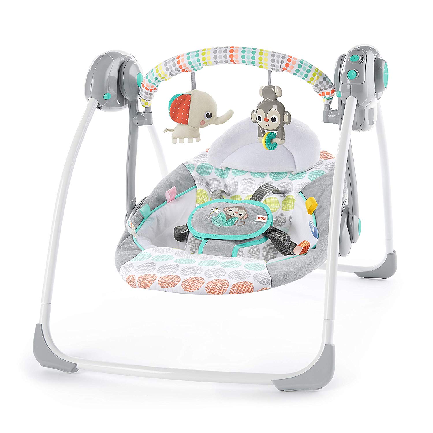Bright Starts Portable swing - wonderful wild