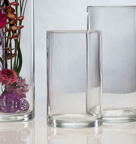 Sandra Rich glass vase CYLI cylinder 20cm
