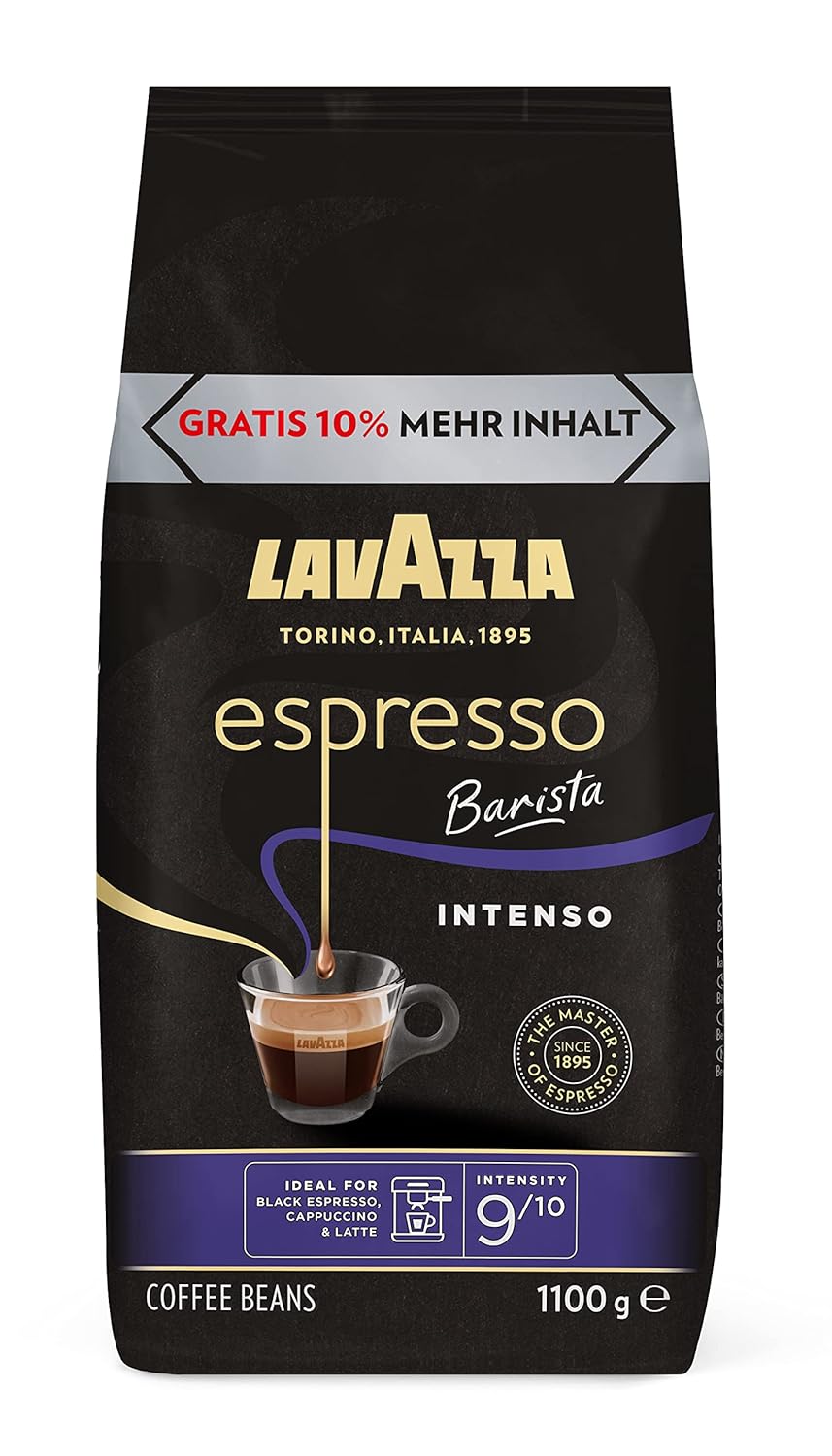 Luigi Lavazza Espresso Barista Intenso Aromatic Coffee Beans Pack of 1 x 1.1 kg